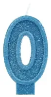 VELA GLITTER 360 AZUL 0 PIFFER 10X01