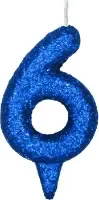 VELA GLITTER 360 AZUL 6 PIFFER 10X01