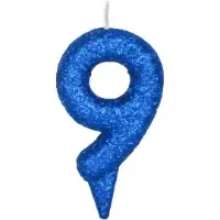 VELA GLITTER 360 AZUL 9 PIFFER 10X01