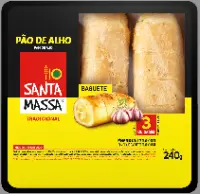 SANTA MASSA - PAO DE ALHO TRADICIONAL (BAGUETE) - 10X240G