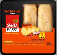 SANTA MASSA - PAO DE ALHO PICANTE (BAGUETE) - 10X240G