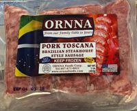 OR 20 - TOSCANA SAUSAGE BOX W/ 20 PACKS OF 1 LB