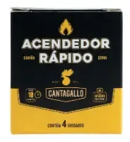 ACENDEDOR RAPIDO CANTA GALLO C/4 DISPLAY 1X24
