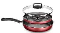 MTA 8996 FRIGIDEIRA PARA OVOS POCHE CEREJA COM TAMPA N°22 / 1.4L