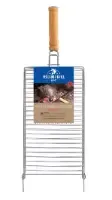 GRELHA DUPLA P/ PEIXE ONDA GRILAZER INOX 25CM X 43CM UN (GR0071)