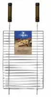 GRELHA P/ TAMBAQUI PEIXE ABERTO GRILAZER INOX 36X50CM UN (PG1001)