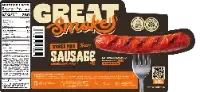 SMOKED PORK SAUSAGE (THIN) GREAT SMOKE 24 X 1LB