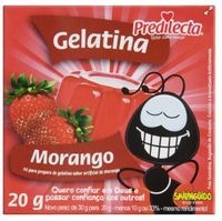 GELATINA EM PO MORANGO PREDILECTA 36X20G