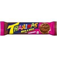 BISC TRAKINAS MEIO CHOC/MORANGO 54X126G